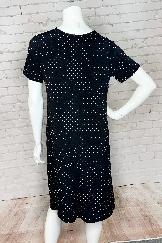 BLACK WITH DOTS