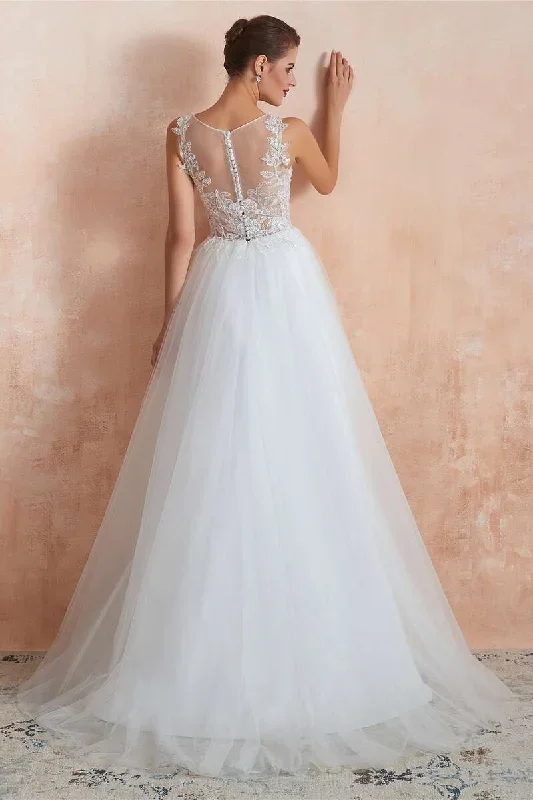 a-line-bateau-appliques-wedding-dress-with-sheer-back