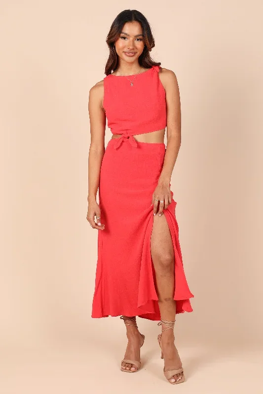 Alexa Cut Out Dress - Red