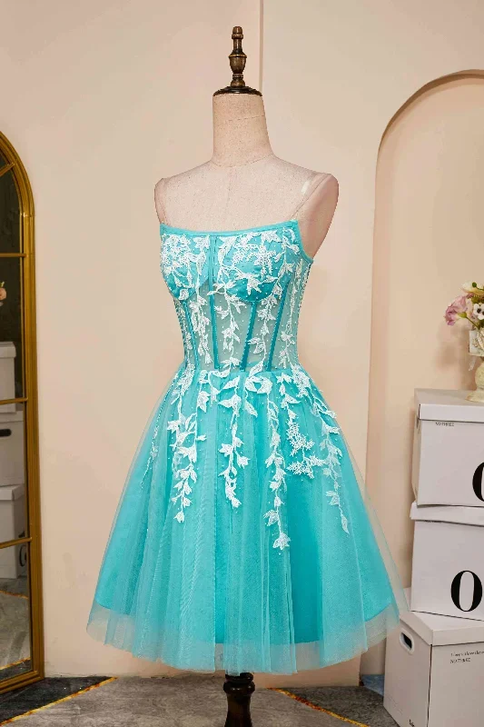 aqua-blue-strapless-a-line-short-homecoming-dress-with-appliques