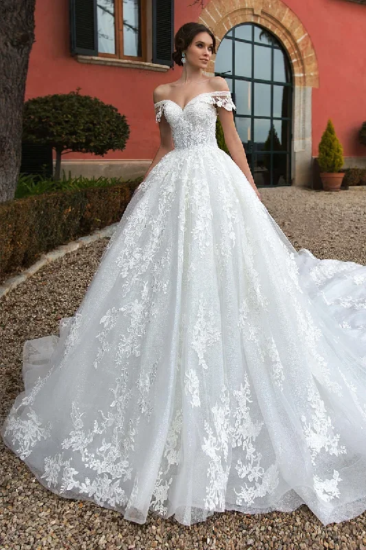 athens-lace-applique-off-the-shoulder-wedding-dress