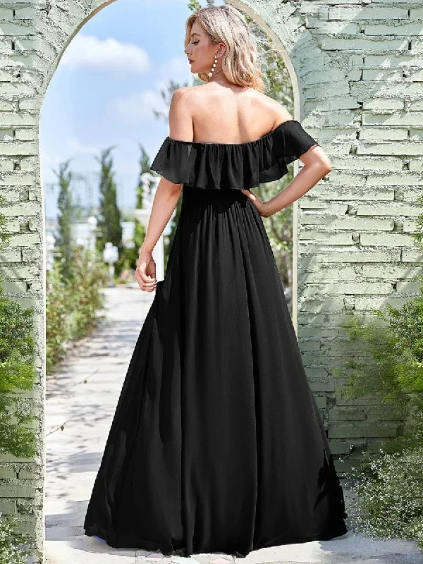 black-bridesmaid-gowns