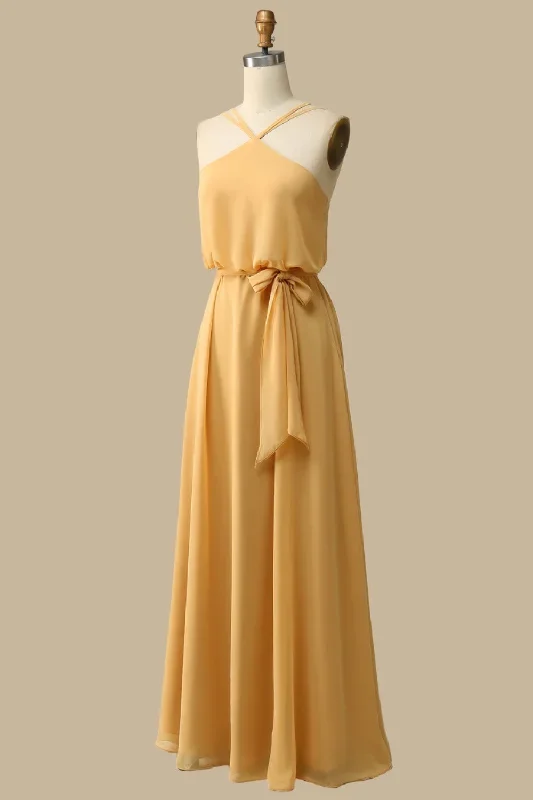 blouson-style-halter-chiffon-maxi-dress-in-mustard-yellow