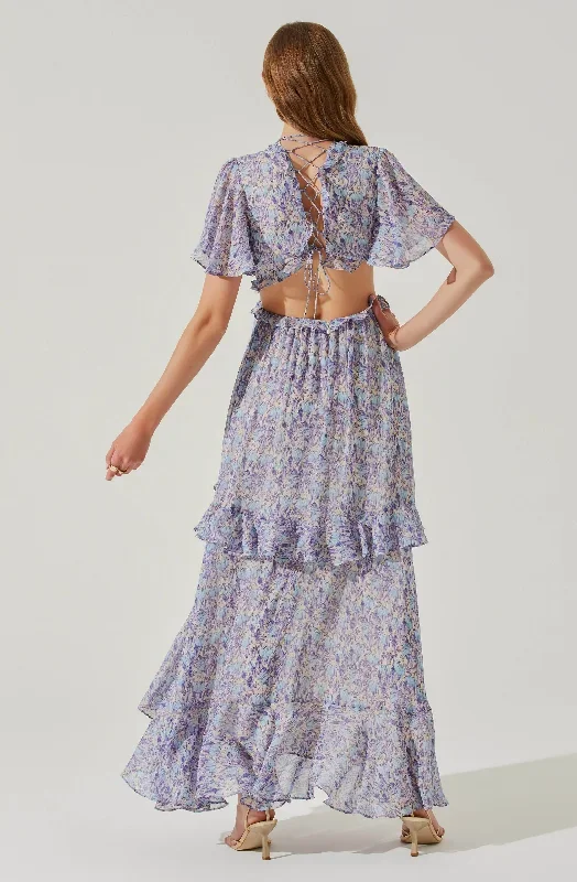 cherli-floral-lace-up-tiered-ruffle-midi-dress