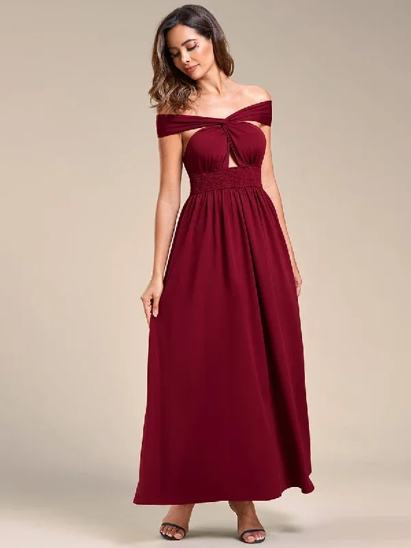 convertible-halter-a-line-elastic-waist-tea-length-backless-bridesmaid-dress-es01866