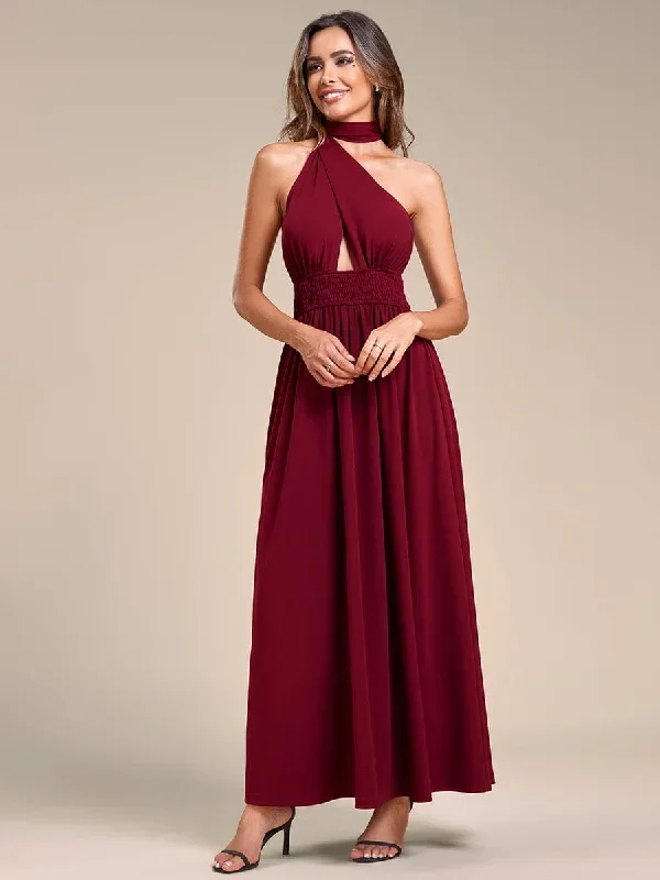 convertible-halter-a-line-elastic-waist-tea-length-backless-bridesmaid-dress-es01866