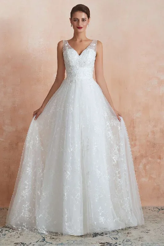 elegant-lace-v-neck-a-line-wedding-dress