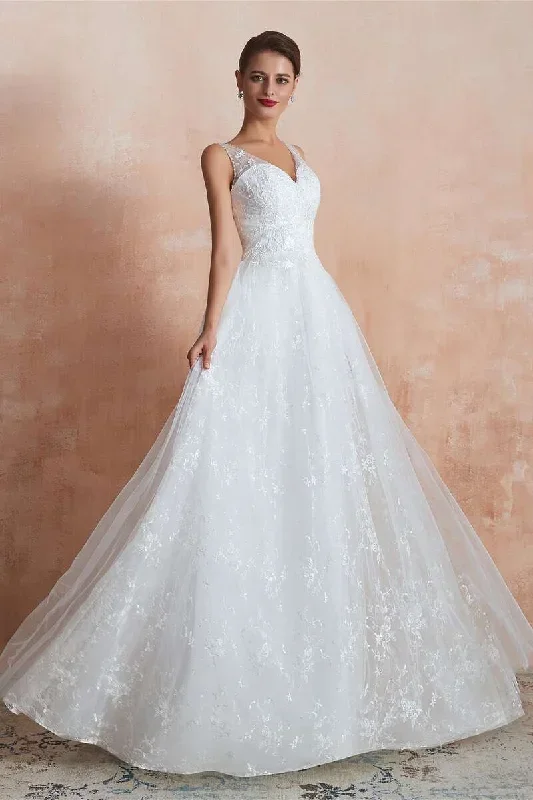 elegant-lace-v-neck-a-line-wedding-dress