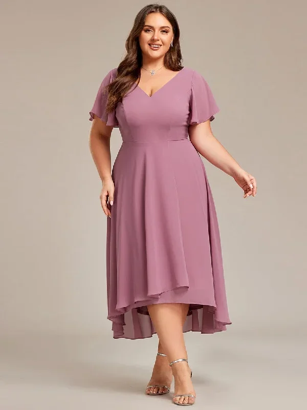 flowing-chiffon-v-neck-ruffle-sleeves-bridesmaid-dress-eg01756