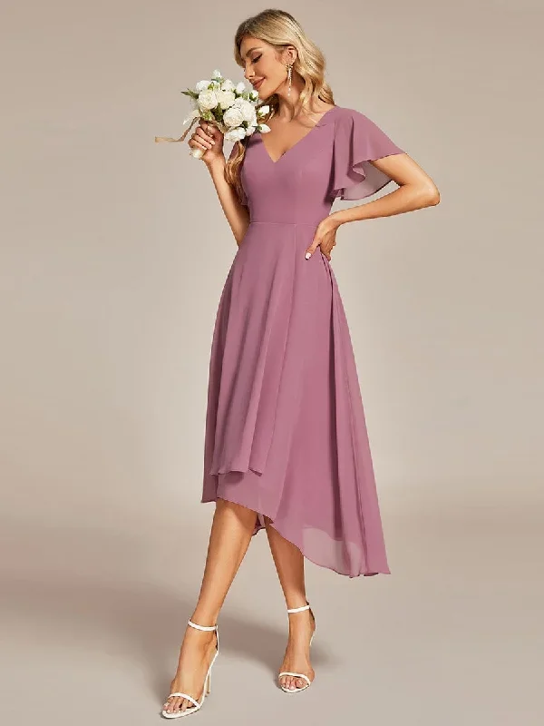 flowing-chiffon-v-neck-ruffle-sleeves-bridesmaid-dress-eg01756