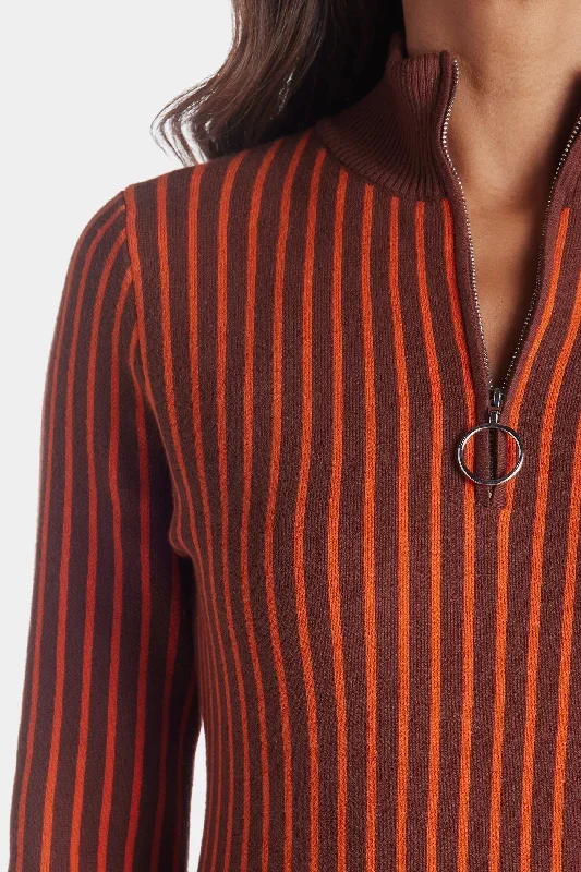 Brown & Orange Stripe