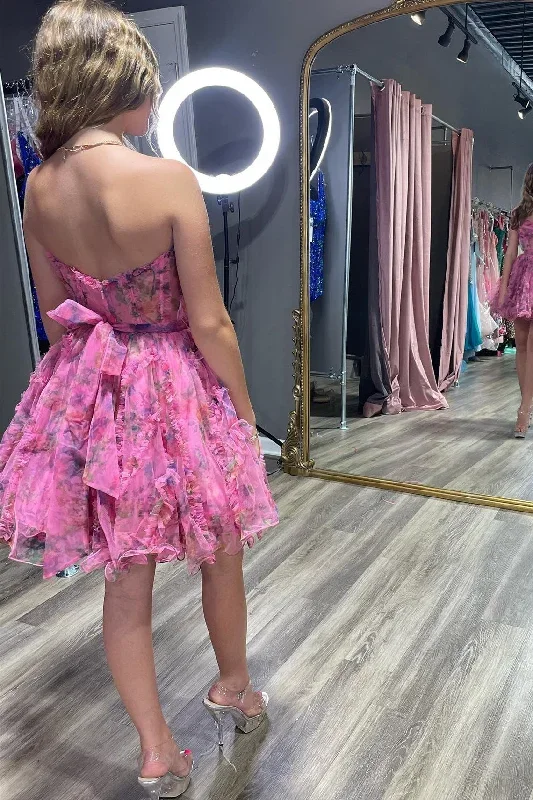 fuchsia-floral-print-sweetheart-a-line-homecoming-dress