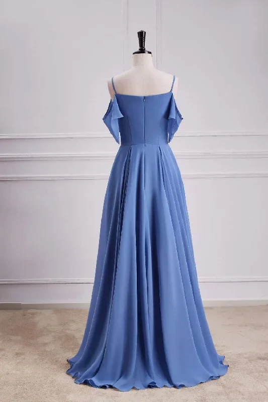 gentle-violet-blue-off-the-shoulder-a-line-bridesmaid-dress