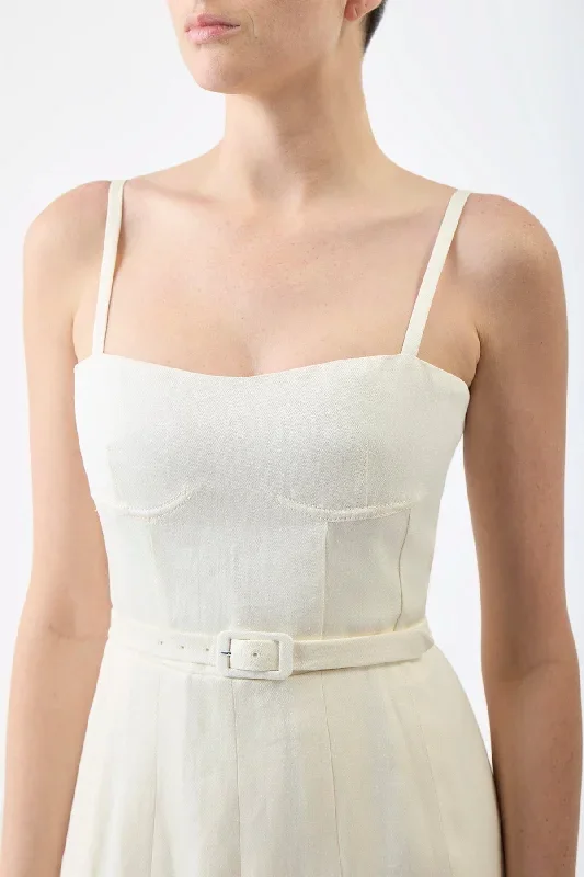 godard-pleated-dress-ivory-textured-linen