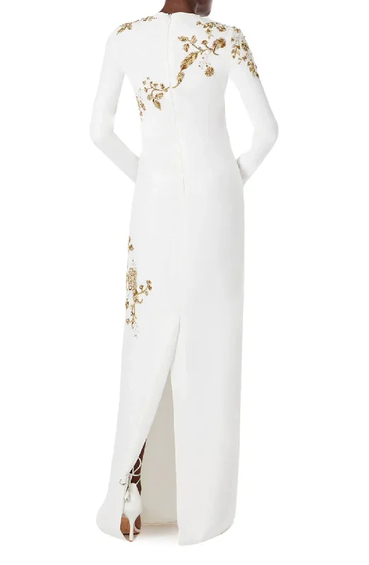 gold-embroidered-long-sleeve-column-gown