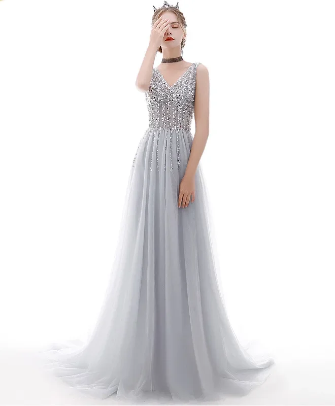 gray-v-neck-tulle-sequin-long-prom-dress-gray-tulle-formal-dress