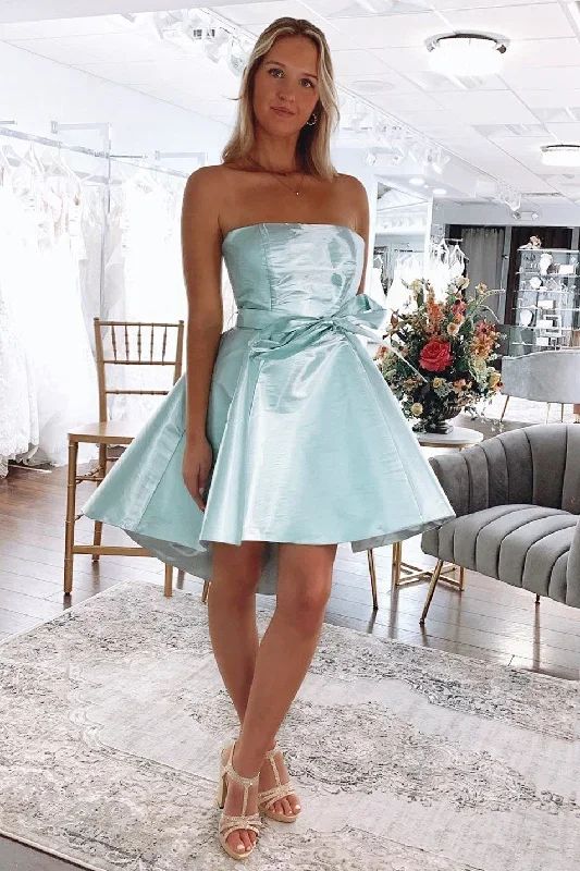 high-low-mint-strapless-a-line-short-gown