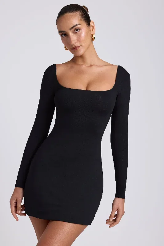 hope-long-sleeve-mini-dress-black