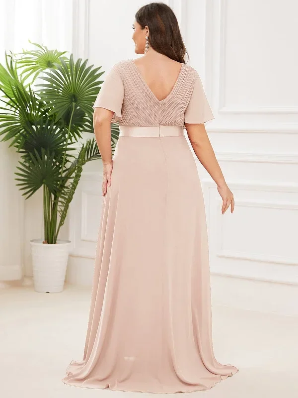 long-empire-waist-evening-dress-with-short-flutter-sleeves-ep09890-2