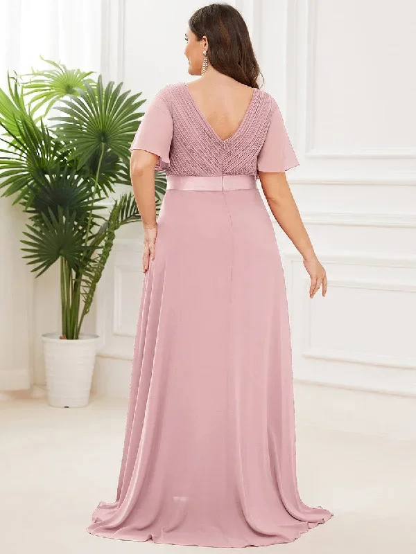 long-empire-waist-evening-dress-with-short-flutter-sleeves-ep09890-2