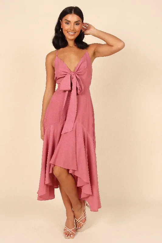 Mariana High Low Dress - Rose