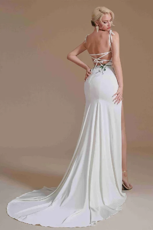 mermaid-tie-shoulder-embroidery-wedding-dress-with-slit