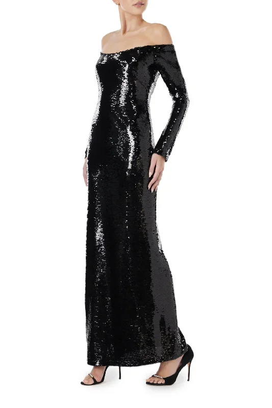 off-the-shoulder-sequin-gown-black