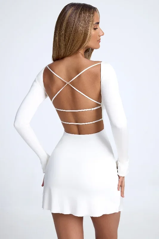 open-back-a-line-mini-dress-white