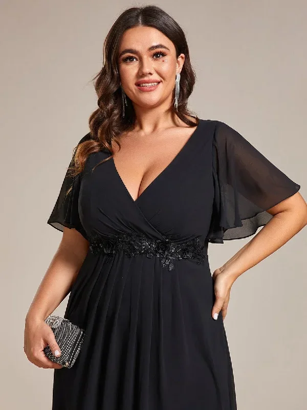 plus-size-elegant-short-sleeves-v-neck-floral-applique-wedding-guest-dress-eg02093