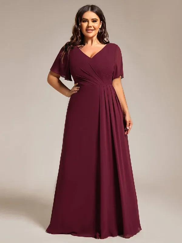 plus-size-high-slit-v-neck-empire-waist-chiffon-bridesmaid-dress-ess0050