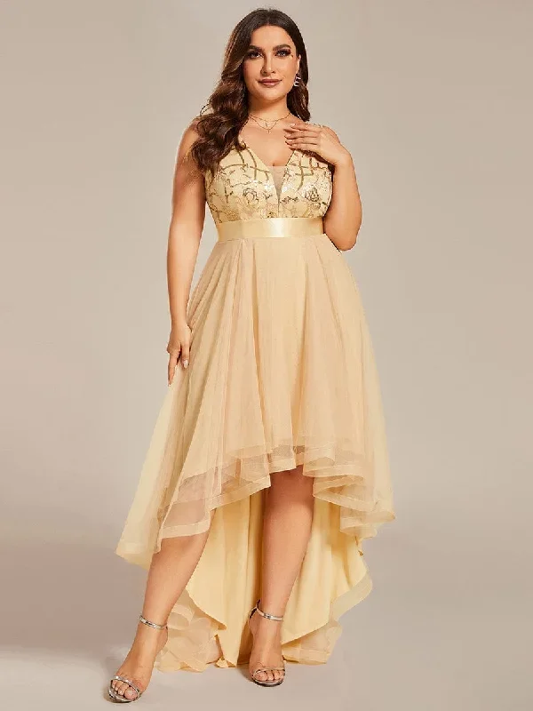 plus-size-sequin-high-low-deep-v-neck-tulle-evening-dresses-ep00793