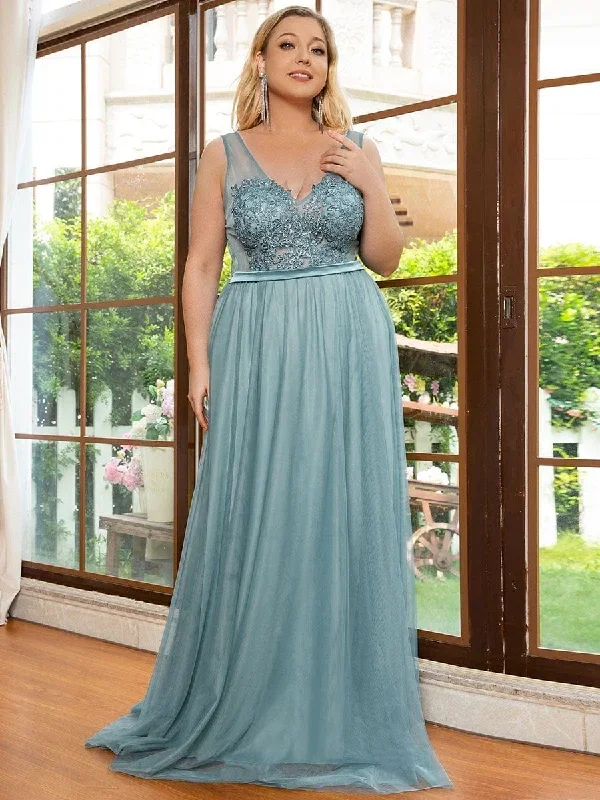 plus-size-womens-a-line-v-neck-floral-lace-appliques-bridesmaid-dress-ep00930