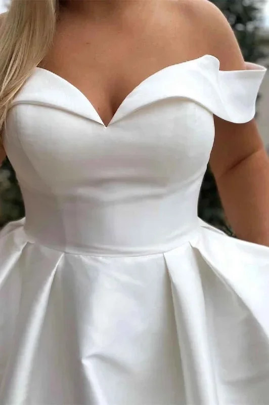 princess-white-off-the-shoulder-bridal-gown