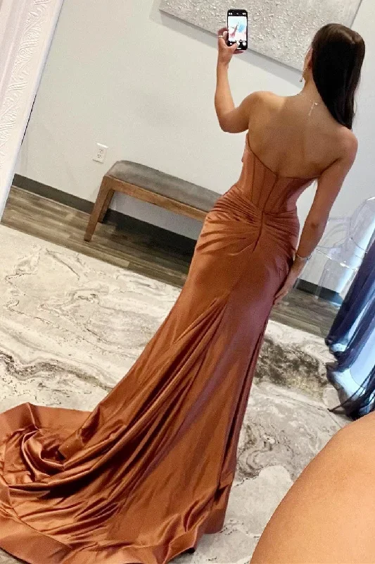 rust-orange-strapless-keyhole-mermaid-long-dress-with-slit