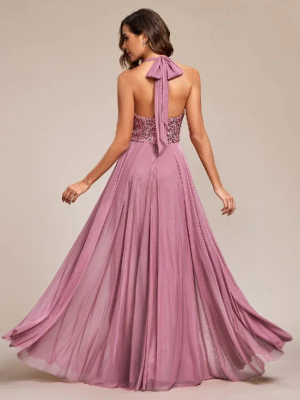 sequin-halter-neck-top-a-line-backless-evening-dress-with-tulle-ee01917