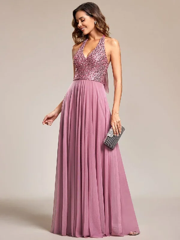 sequin-halter-neck-top-a-line-backless-evening-dress-with-tulle-ee01917