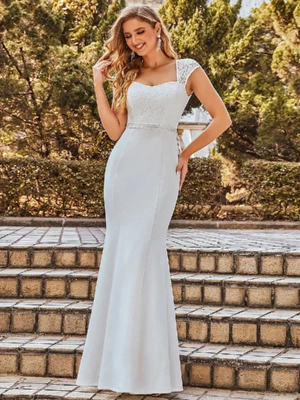 simple-cap-sleeve-sweetheart-mermaid-style-wedding-dress-eh00218