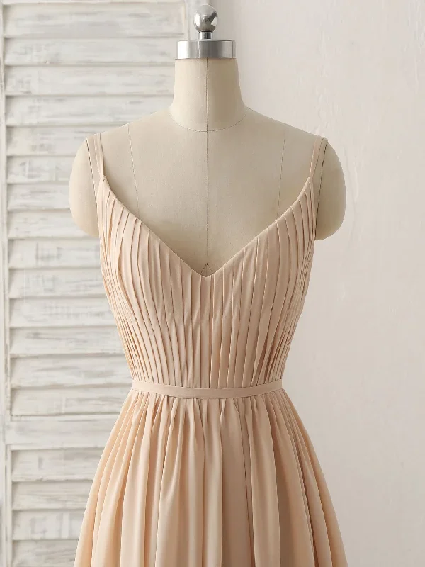 simple-champagne-long-prom-dresses-v-neck-chiffon-bridesmaid-dress