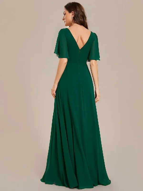 simple-chiffon-short-sleeves-empire-waist-a-line-maxi-bridesmaid-dress-es02003