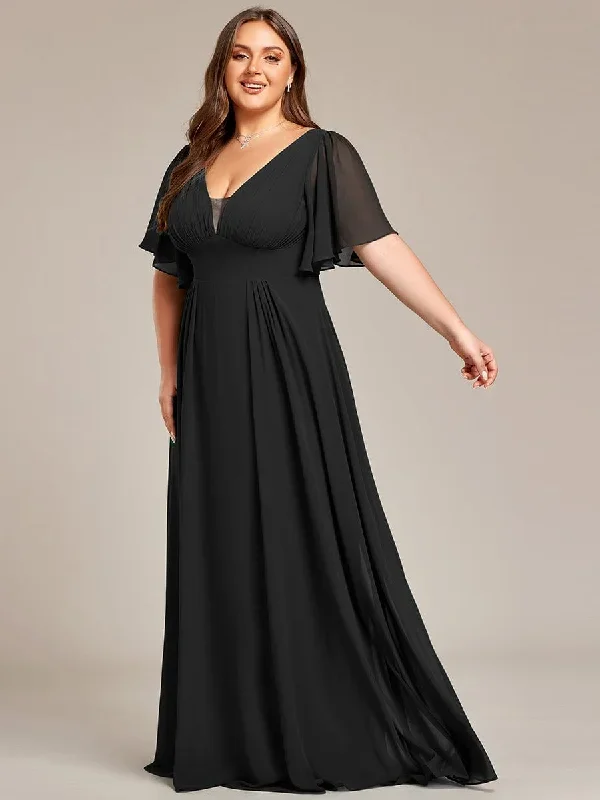 simple-chiffon-short-sleeves-empire-waist-a-line-maxi-bridesmaid-dress-es02003