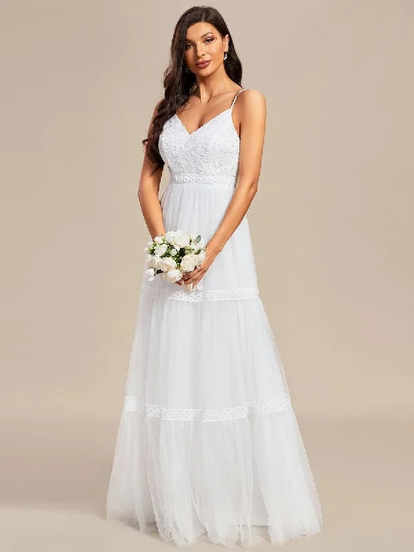 spaghetti-strap-lace-embroidery-a-line-tulle-romantic-wedding-dress-eh01833