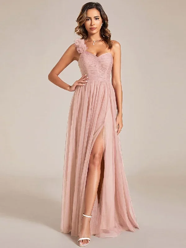 sweetheart-neckline-one-shoulder-with-floral-tulle-high-slit-bridesmaid-dress-es01911