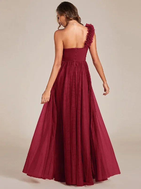 sweetheart-neckline-one-shoulder-with-floral-tulle-high-slit-bridesmaid-dress-es01911