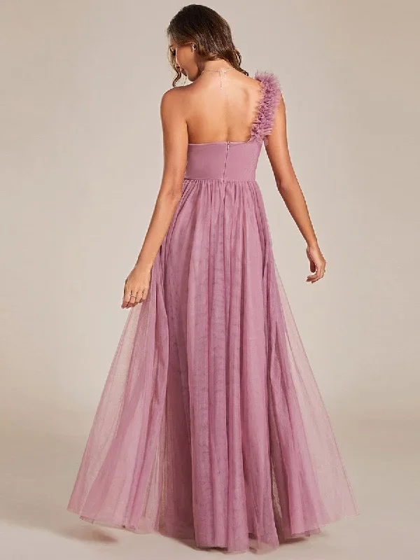 sweetheart-neckline-one-shoulder-with-floral-tulle-high-slit-bridesmaid-dress-es01911