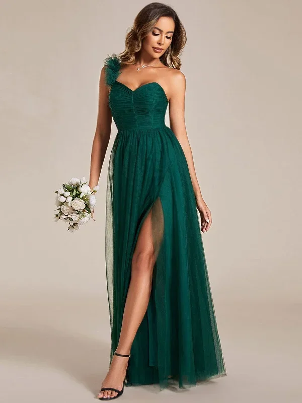 sweetheart-neckline-one-shoulder-with-floral-tulle-high-slit-bridesmaid-dress-es01911