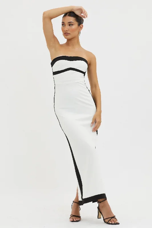 tenika-strapless-bodycon-midi-dress-white-black