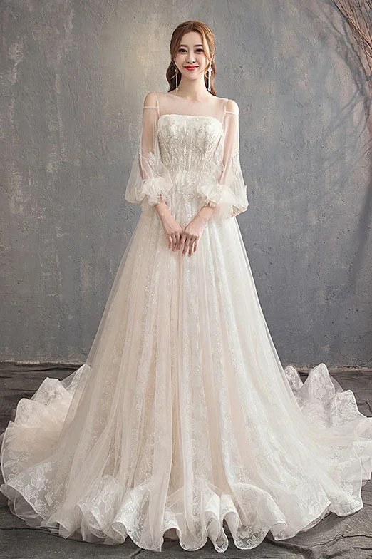 unique-tulle-lace-long-wedding-dress-tulle-lace-bridal-dress