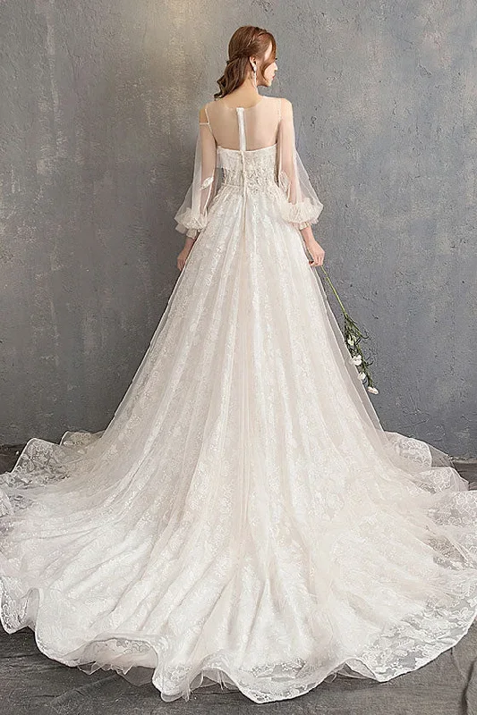 unique-tulle-lace-long-wedding-dress-tulle-lace-bridal-dress