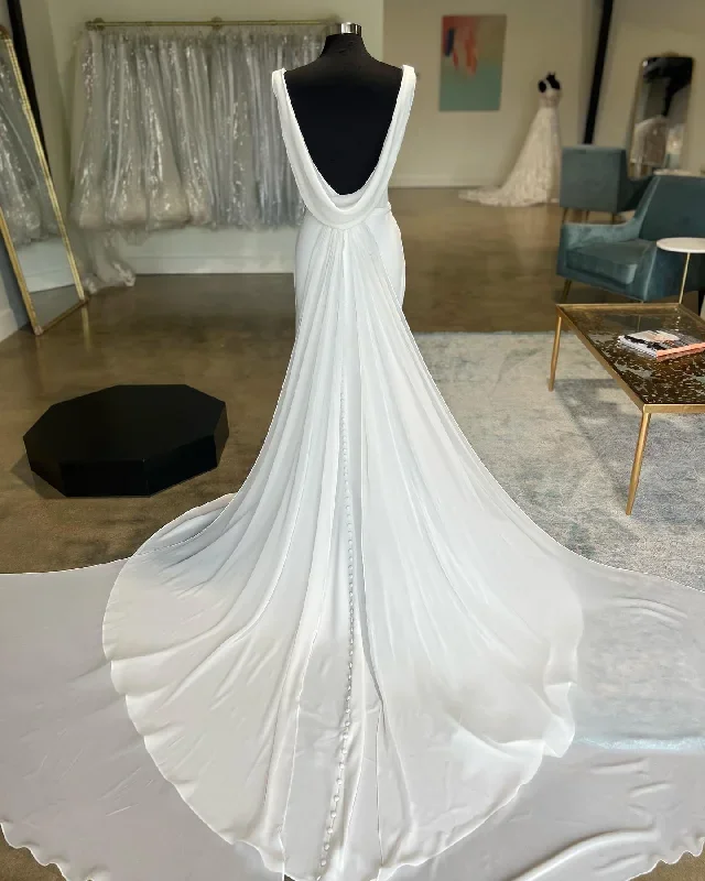 white-cowl-neck-open-back-mermaid-long-wedding-dress