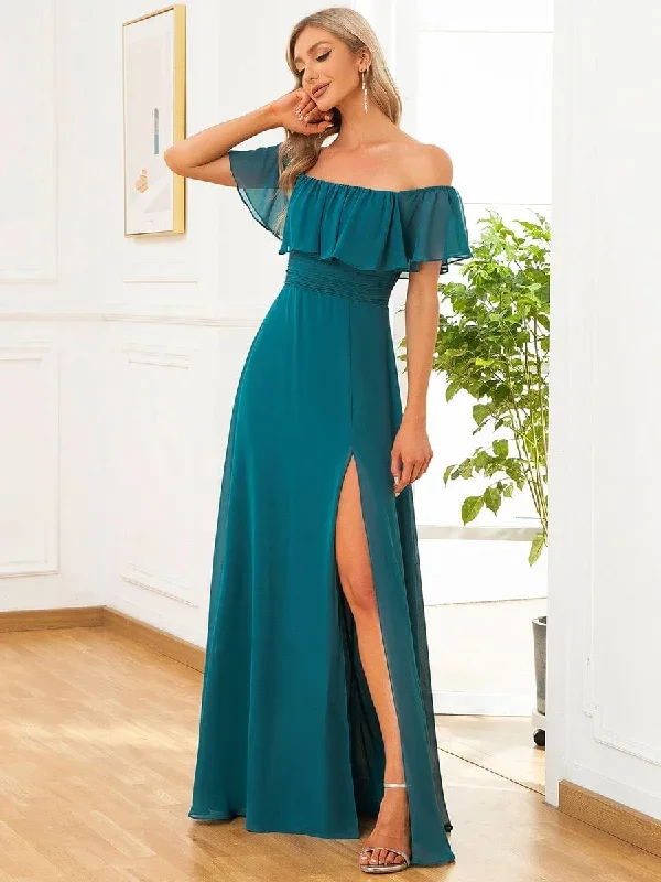 womens-a-line-off-shoulder-ruffle-thigh-split-bridesmaid-dress-ep00968